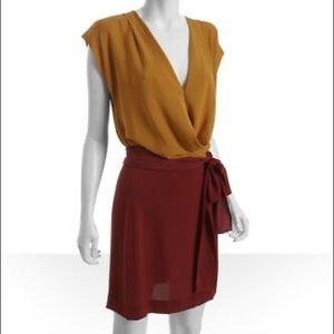 Diane Von Furstenberg Reara Colorbloc Mini Dress